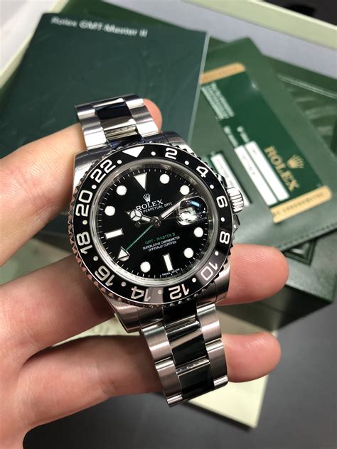 new rolex gmt black dial|rolex gmt 2 half gold.